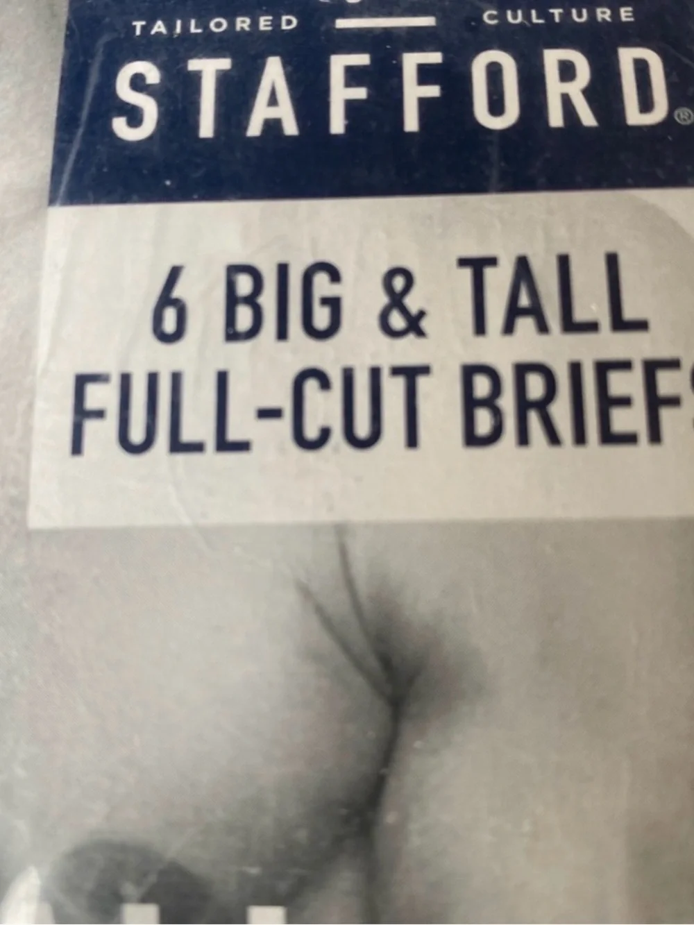 Stafford Big & Tall Full-Cut Briefs – Navy (6 Pack) - Size 46